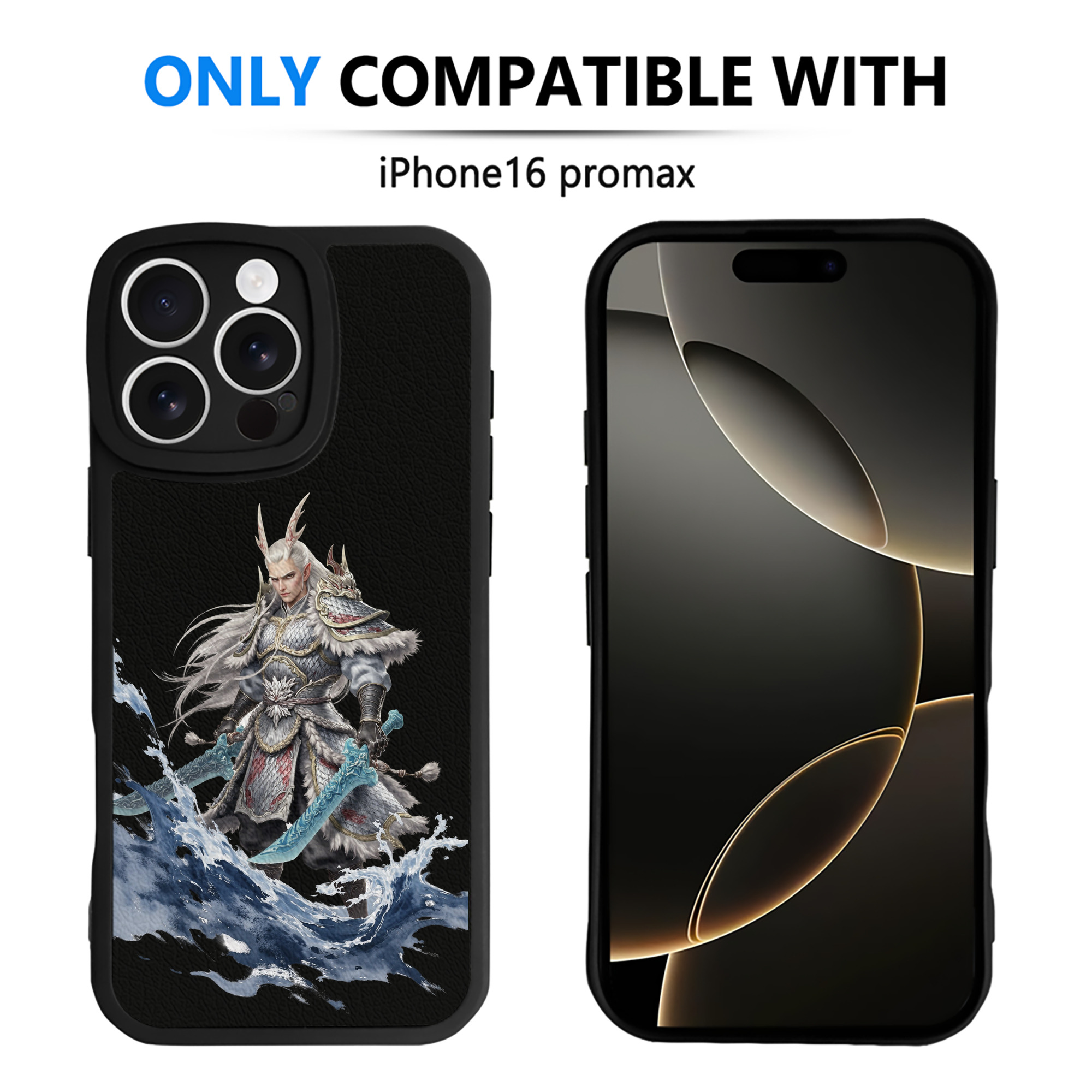 （画像用） Ne Zha 2 ナタ 魔童の大暴れ 【iPhone 16シリーズ対応】シリコンスマホケース（レザー調） 材質：シリコン